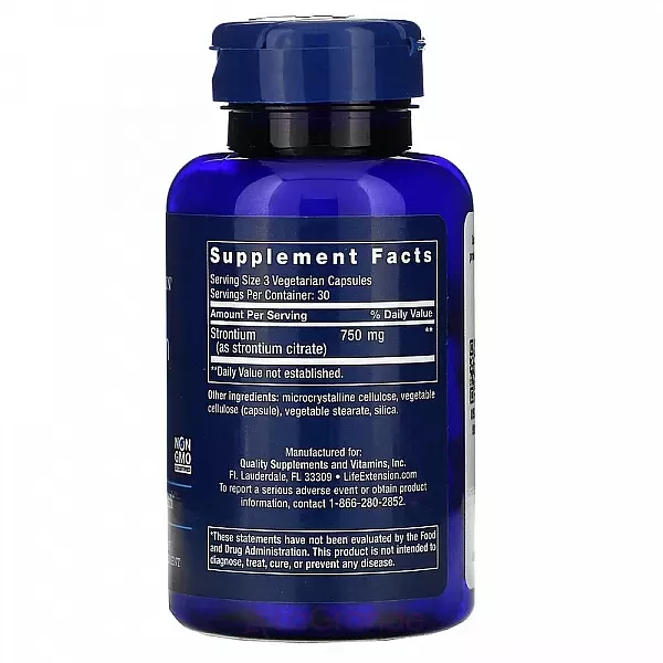 Life Extension Strontium Caps 750 mg �������� ��� ������'� ����� 750 ��