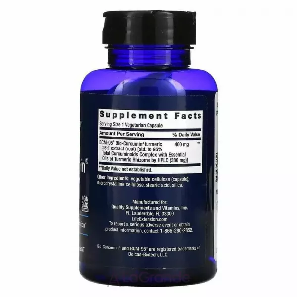 Life Extension Super Bio-Curcumin 400 mg ������� �����-��� 400 ��