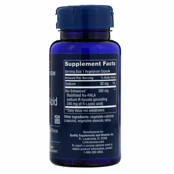 Life Extension Super R-Lipoic Acid 240 mg ����� R-�������� ������� 240 ��