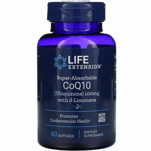 Life Extension Super-Absorbable CoQ10 Ubiquinone with d-Limonene ����������������� ������� Q10 100 ��