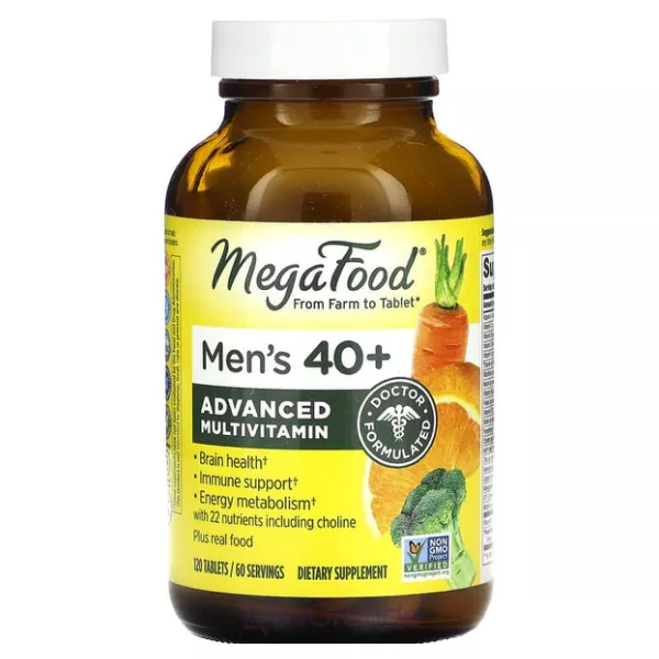MegaFood Men's 40+ Advanced Multivitamin ³����� ��� ������� 40+ � ���������