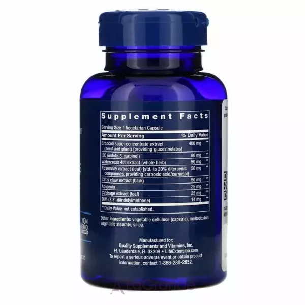 Life Extension Triple Action Cruciferous Vegetable Extract ������������ ��������, ������������ ���������