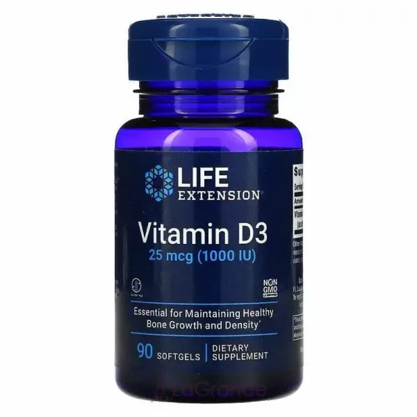 Life Extension Vitamin D3 1000 IU ������� �3 1000 ��