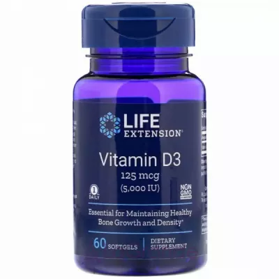 Life Extension Vitamin D3 5000 IU ³ D3 5000 