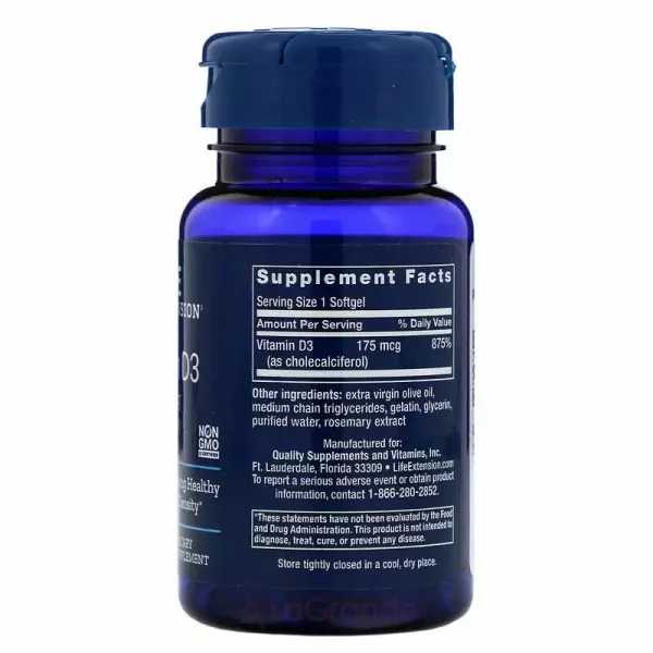 Life Extension Vitamin D3 7000 IU ³���� �3 7000 ��