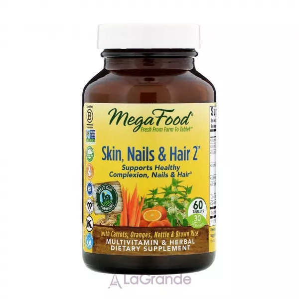 MegaFood Skin Nails & Hair 2 ³����� ��� ����, ����� �� ������� � ���������