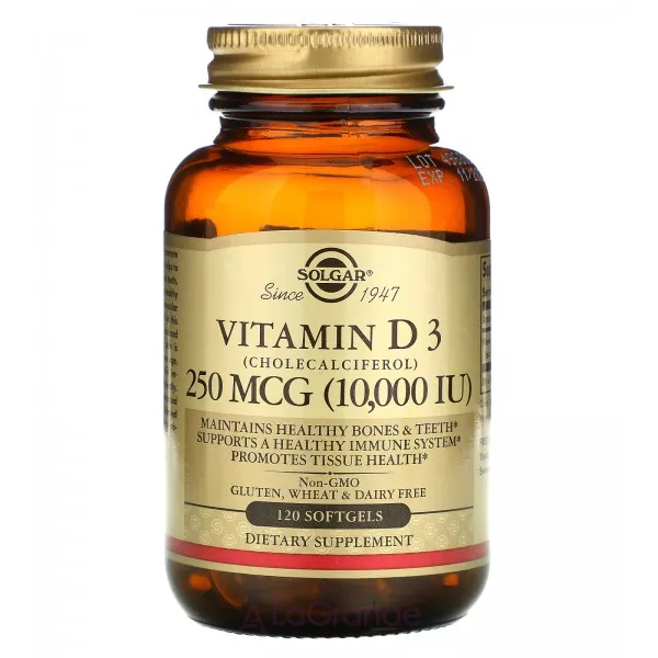 Solgar Vitamin D3 250 mcg ĳ������ ������� 