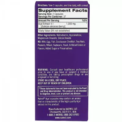 Natrol Acai Berry 1000 mg  1000 