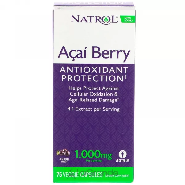Natrol Acai Berry 1000 mg ���� 1000 ��