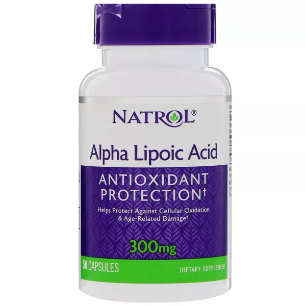 Natrol Alpha Lipoic Acid 300 mg �����-�������� ������� 300 ��