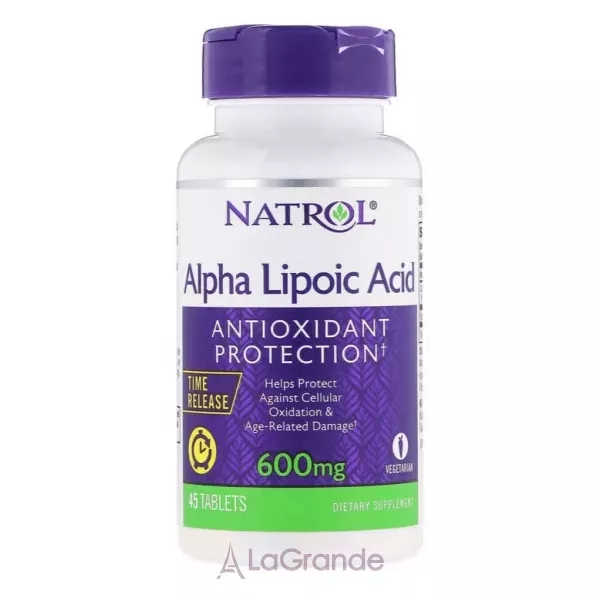 Natrol Alpha Lipoic Acid Time Release 600 mg �����-����� ������� 600 ��, ���������� ����������