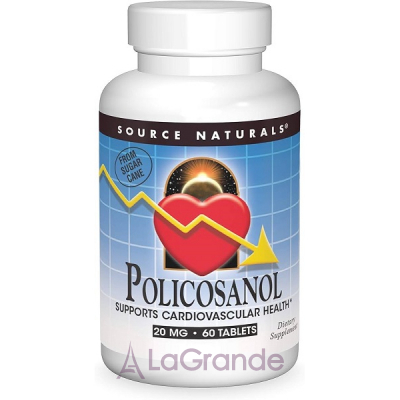 Source Naturals Policosanol 20 mg   