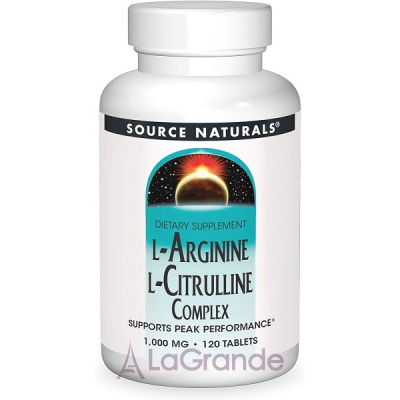 Source Naturals L-Arginine L-Citrulline Complex  L-  L-  