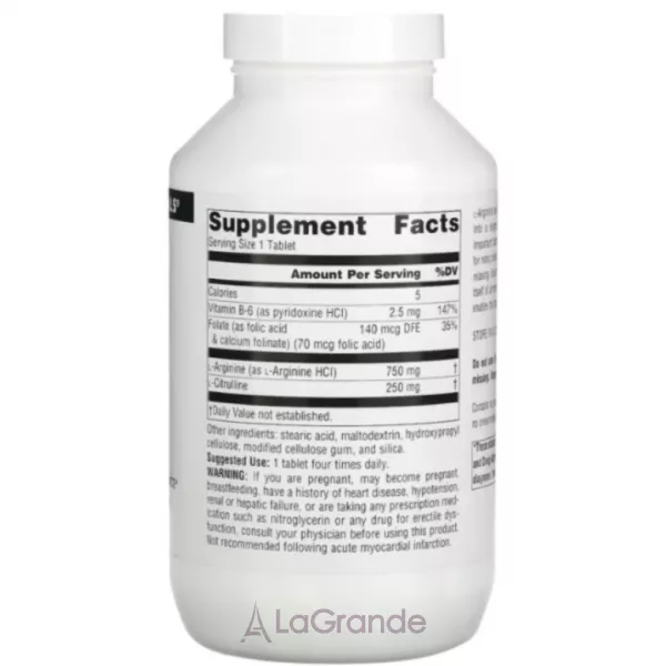 Source Naturals L-Arginine L-Citrulline Complex �������� L-������� �� L-�������� � ���������