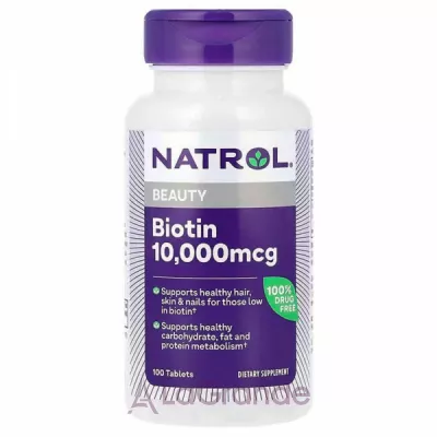 Natrol Biotin Maximum Strength 10000 mcg   10000 