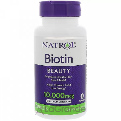 Natrol Biotin Maximum Strength 10000 mcg   10000 