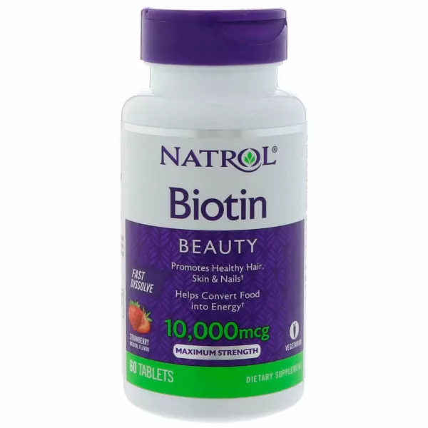 Natrol Biotin Maximum Strength Strawberry Flavor 10000 mcg ������ 10000 ���, �� ������ ��������