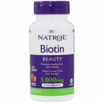 Natrol Biotin Extra Strength Strawberry Flavor 5000 mcg ������ 5000 ���, � ������ ��������