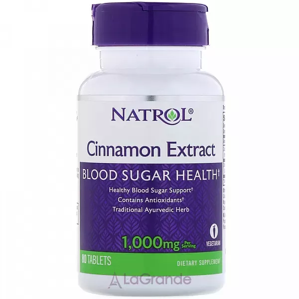 Natrol Cinnamon Extract 1000 mg ������, ��������, 1000 ��