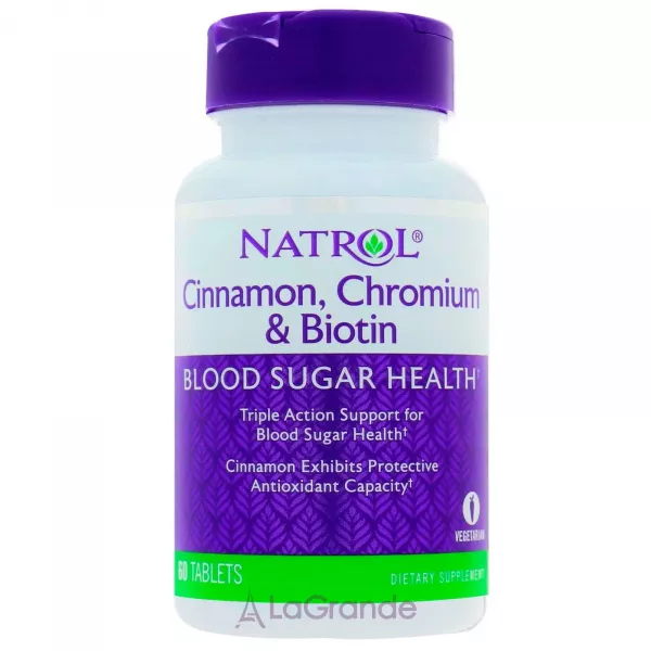 Natrol Cinnamon Chromium and Biotin Blood Sugar Health ������ ���� �� ������ ��� �������� ����� � ����