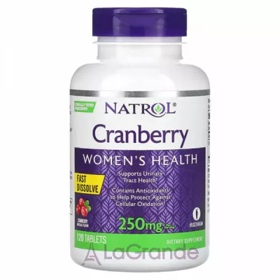 Natrol Cranberry Fast Dissolve 250 mg    250 