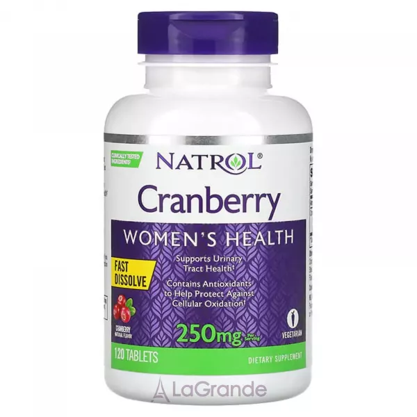 Natrol Cranberry Fast Dissolve 250 mg ����������������� ���������� ������ 250 ��