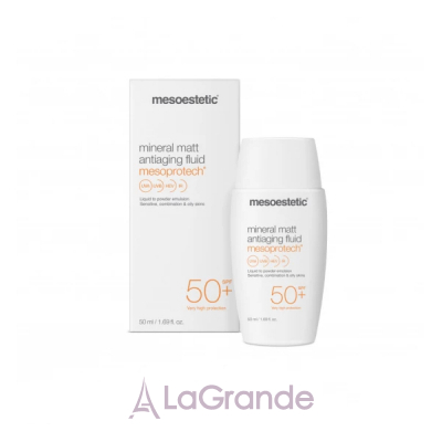 Mesoestetic Mesoprotech Mineral Matt Antiaging Fluid SPF50 ̳     