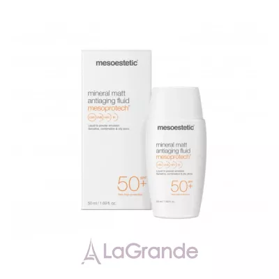 Mesoestetic Mesoprotech Mineral Matt Antiaging Fluid SPF50      