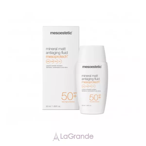 Mesoestetic Mesoprotech Mineral Matt Antiaging Fluid SPF 50+ ̳��������� ����������� ����� ��� ����� ���� SPF 50+