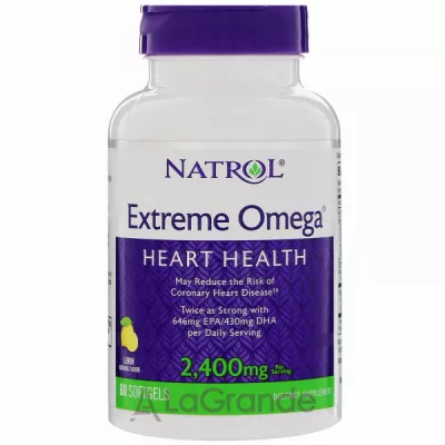 Natrol Extreme Omega Lemon Flavor 2400 mg -3 2400 ,   