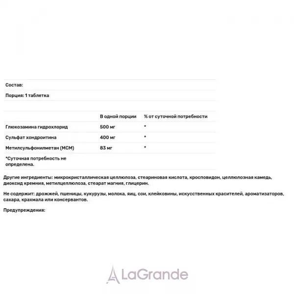 Natrol Glucosamine, Chondroitin & MSM ����������, ���������� � ���