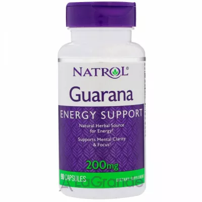 Natrol Guarana 200 mg   200 