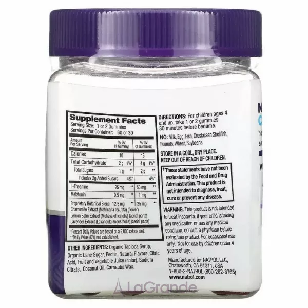 Natrol Kids Sleep + Calm ϳ������� ��� ��� ���� � 4 ����, � ������ ��������