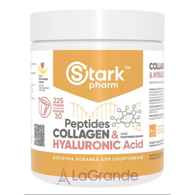 Stark Pharm Stark Collagen Peptides & Hyaluronic Acid  Strawberry Banana     