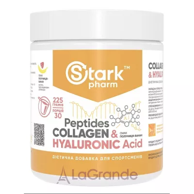 Stark Pharm Stark Collagen Peptides & Hyaluronic Acid  Strawberry Banana     