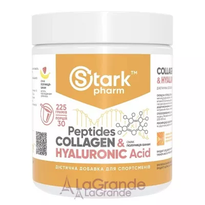 Stark Pharm Stark Collagen Peptides & Hyaluronic Acid  Strawberry Banana ������� �� ���������� ������� 
