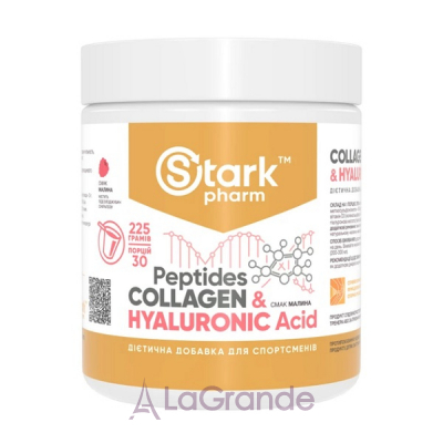 Stark Pharm Stark Collagen Peptides & Hyaluronic Acid Raspberry     