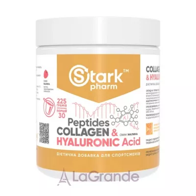 Stark Pharm Stark Collagen Peptides & Hyaluronic Acid Raspberry     