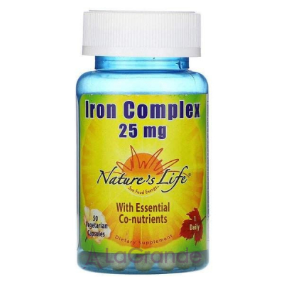 Nature's Life Iron Complex 25 mg -     