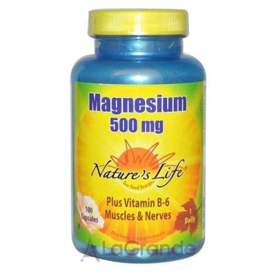 Nature's Life Magnesium 500 mg    -6   