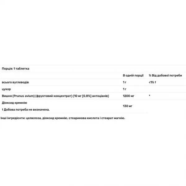 Nature's Life Tart Cherry 1,200 mg �������� ���� ����� 1200 �� � ���������