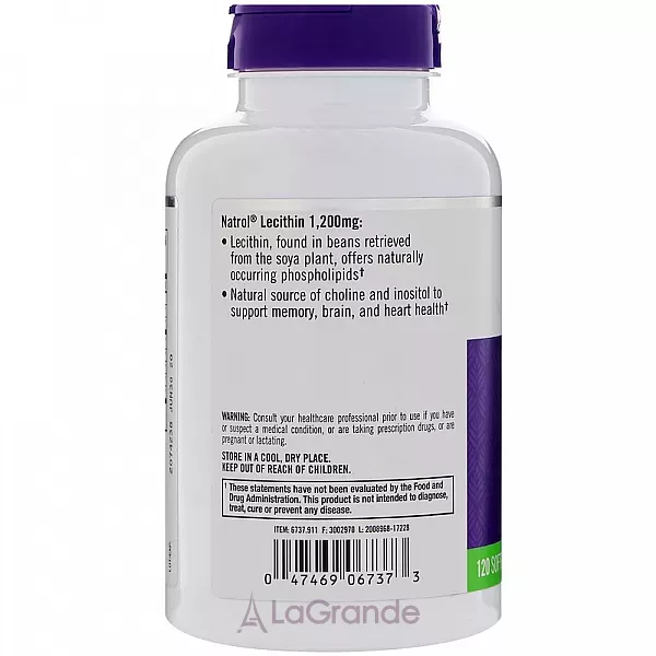 Natrol Lecithin 1200 mg ������� 1200 ��