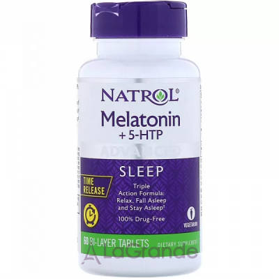 Natrol Melatonin +5-HTP Advanced Sleep    + 5-HTP