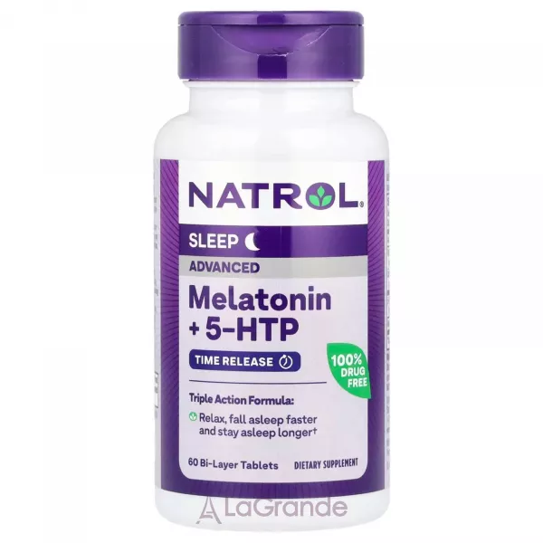 Natrol Melatonin +5-HTP Advanced Sleep ��������� ��������� ���������� + 5-HTP