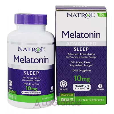 Natrol Melatonin Advanced Sleep Time Release 10 mg    10 