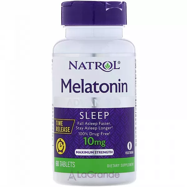 Natrol Melatonin Advanced Sleep Time Release 10 mg ��������� ��������� ���������� 10 ��