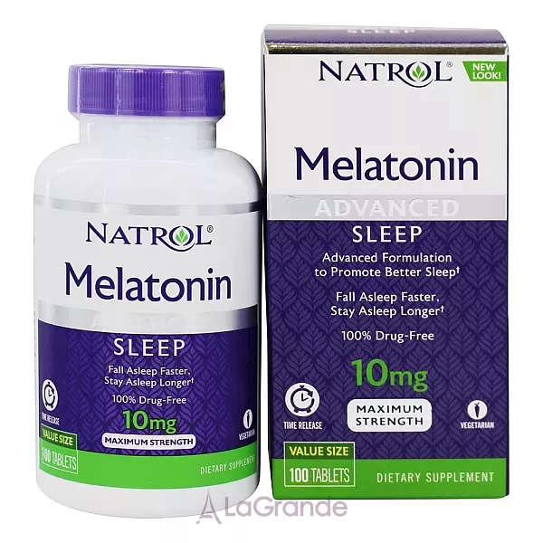 Natrol Melatonin Advanced Sleep Time Release 10 mg ��������� ��������� ���������� 10 ��