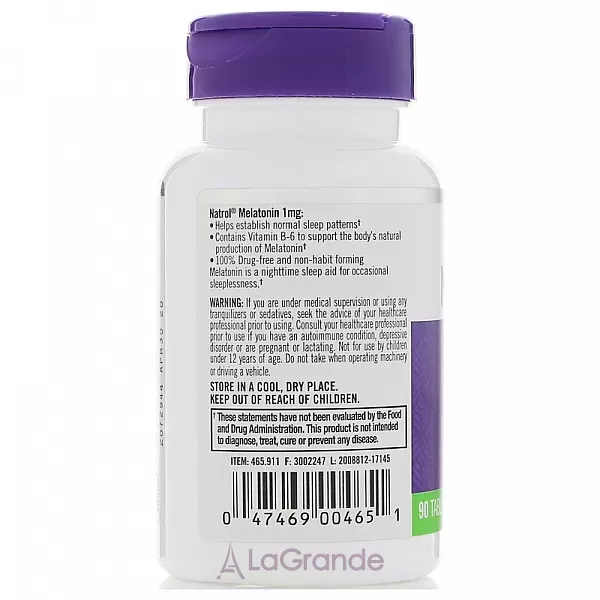 Natrol Melatonin 1 mg ��������� 1 ��