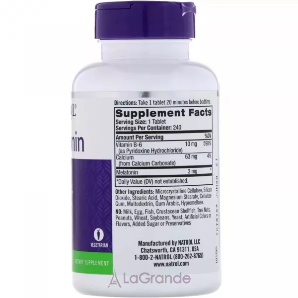 Natrol Melatonin 3 mg ��������� 3 ��