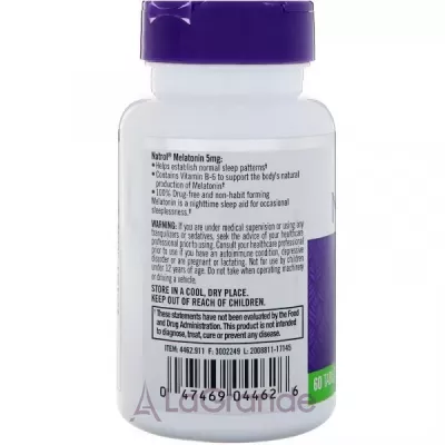 Natrol Melatonin Extra Strength 5 mg  5 